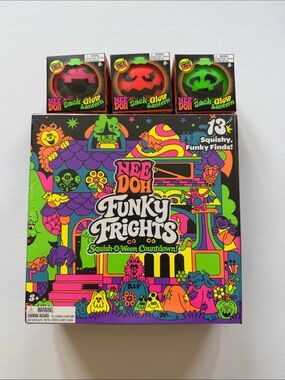 Funky Frights Squish-O-Ween Countdown and 3 pumpkin set limited edition